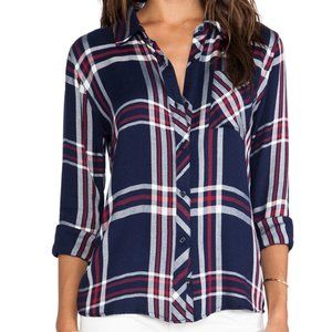 Rails Hunter Button Down - Patriot & Red - Size: M